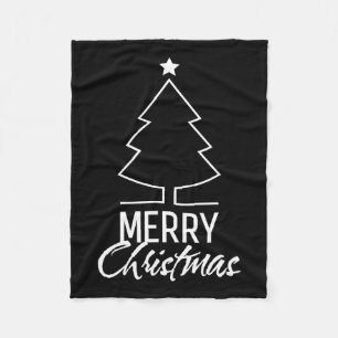 Frohe Weihnachtsfrauen Männer Kinder Mädchen Weihn Fleecedecke