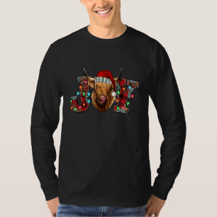 Frohe Weihnachtsfreude Heifer Dairy Cow Santa Cow  T-Shirt