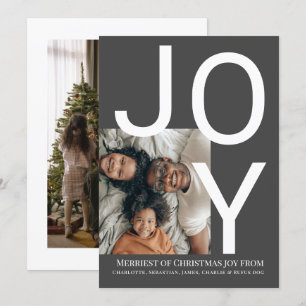 Frohe Weihnachtsfreude Personalisiertes Foto Karte