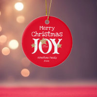 Frohe Weihnachtsfreude Simple Elegant Red