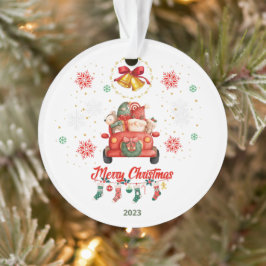 Frohe Weihnachtsfreunde. Ornament