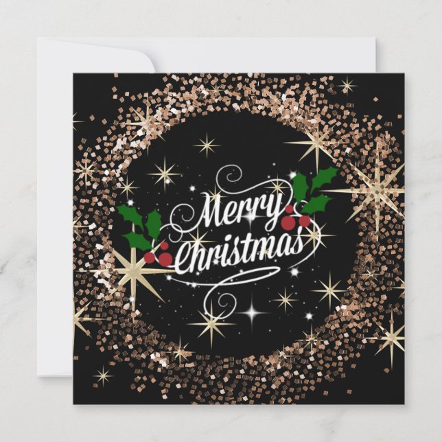 Frohe Weihnachtsfunkel und Glitzer, (Vorderseite)