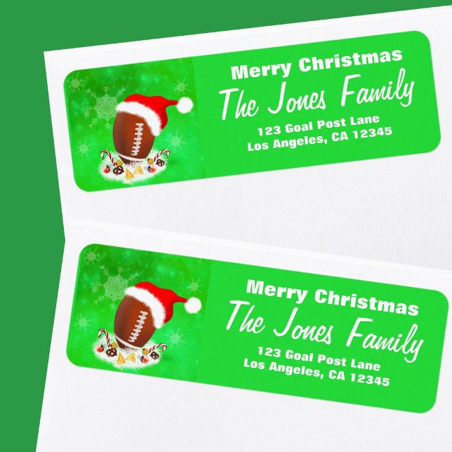 Frohe Weihnachtsfußball mit Weihnachtsmannmütze un (Von Creator hochgeladen)