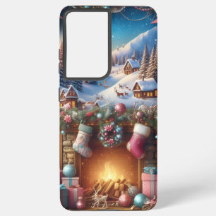 Frohe Weihnachtsgalaxie S21 Ultra Fall Samsung Galaxy Hülle