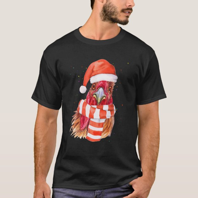 Frohe Weihnachtsgebäck Ugly Sweater Weihnachtsmann T-Shirt (Vorderseite)