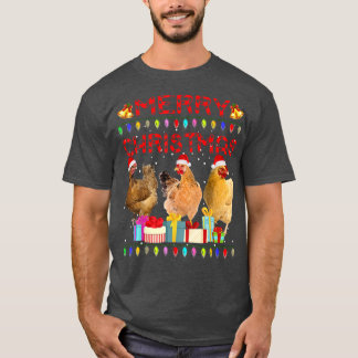 Frohe Weihnachtsgebäck Weihnachtsmannmütze Lights T-Shirt