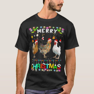 Frohe Weihnachtsgebäck Weihnachtsmannmütze Lights  T-Shirt