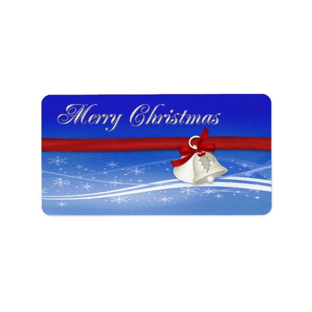 Frohe Weihnachtsgeschenke Adressaufkleber (Vorne)