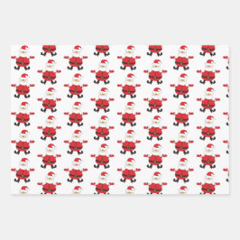 Frohe Weihnachtsgeschenke Baummuster Geschenkpapier Set