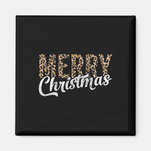 Frohe Weihnachtsgeschenke Familie Xmas Leopard Buf Magnet
