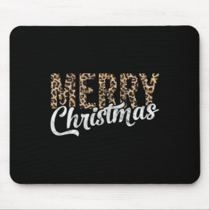 Frohe Weihnachtsgeschenke Familie Xmas Leopard Buf Mousepad
