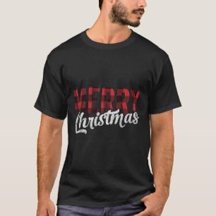 Frohe Weihnachtsgeschenke Familie Xmas Red Buffalo T-Shirt