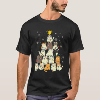 Frohe Weihnachtsgeschenke für Katzen Liebhaber Män T-Shirt