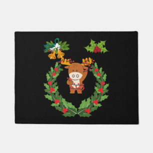Frohe Weihnachtsgeschenke für Weihnachtsfamilie Fußmatte