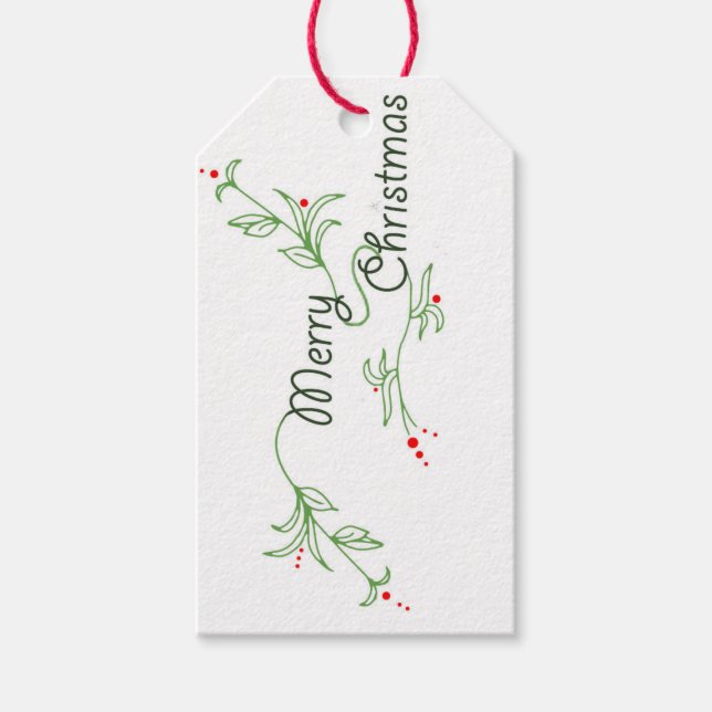 Frohe Weihnachtsgeschenke Geschenkanhänger (Vorderseite)