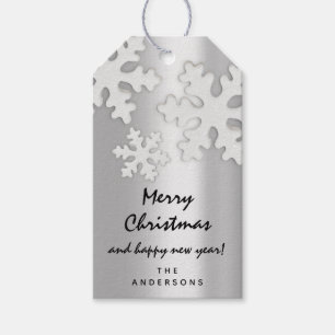 Frohe Weihnachtsgeschenke Happy Silver Silver Neuj Geschenkanhänger
