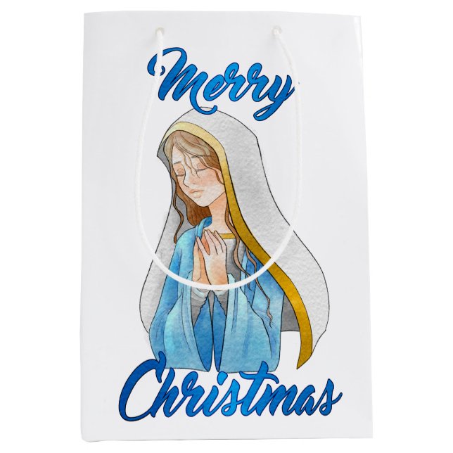 Frohe Weihnachtsgeschenke Mittlere Geschenktüte (Vorderseite)