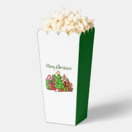 Frohe Weihnachtsgeschenke rund um den Baum Geschenkschachtel