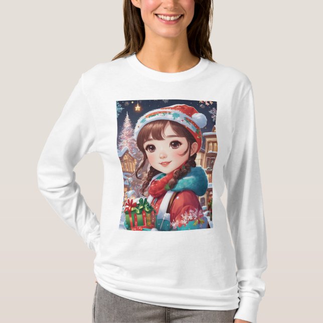 Frohe Weihnachtsgeschenke T-Shirt (Vorderseite)