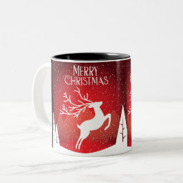 Frohe Weihnachtsgeschenke Zweifarbige Tasse