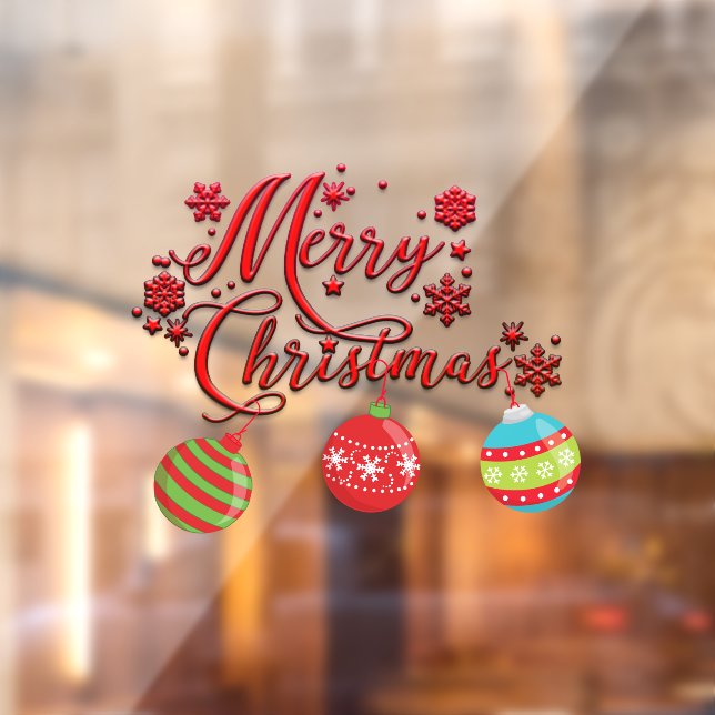 Frohe Weihnachtsgeschmack Fensteraufkleber (Blatt 2)