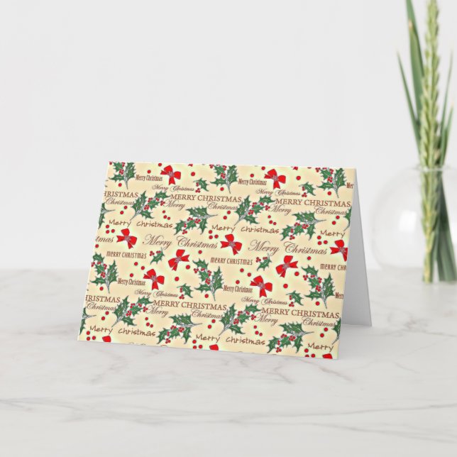 Frohe Weihnachtsgestaltung Karte (Vorderseite)