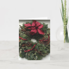 Frohe Weihnachtsgirlande Feiertagskarte