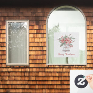 Frohe Weihnachtsglocke Fensteraufkleber