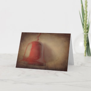 Frohe Weihnachtsglocke II Grußkarte Feiertagskarte