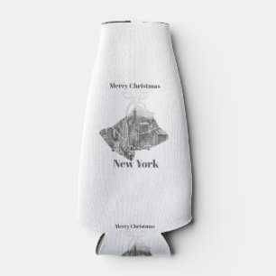 Frohe Weihnachtsglocke New York Flaschenkühler