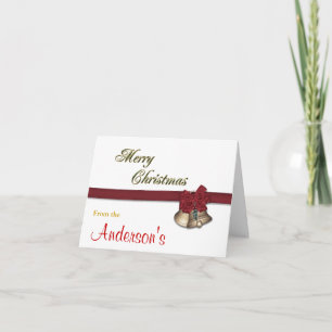 Frohe Weihnachtsglocken Feiertagskarte