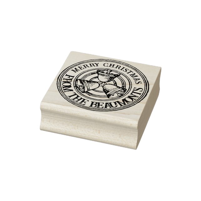 Frohe Weihnachtsglocken Personalisierten Weihnacht Gummistempel (Stempel)