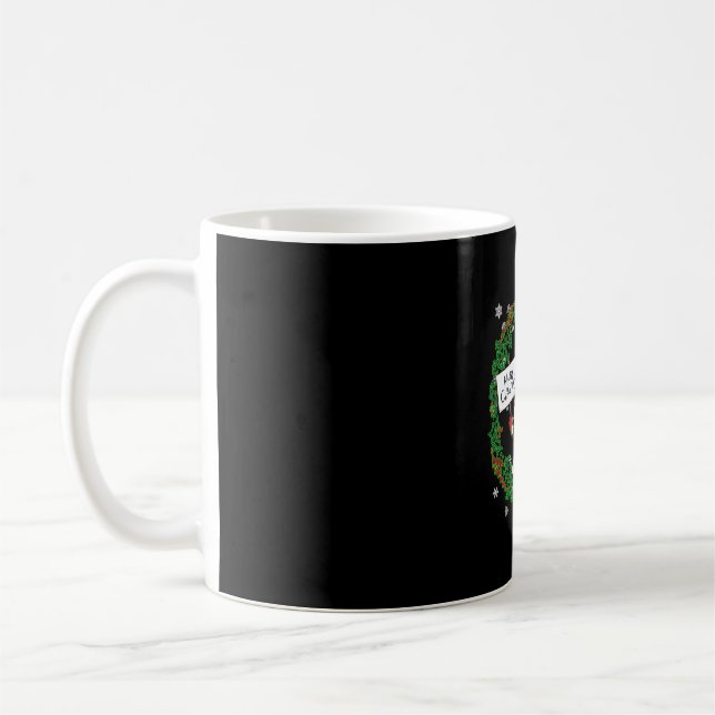 Frohe Weihnachtsgnome Kaffeetasse (Links)