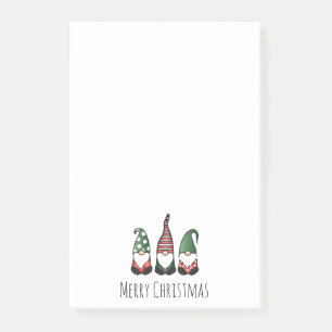 Frohe Weihnachtsgnomes Post-it Klebezettel