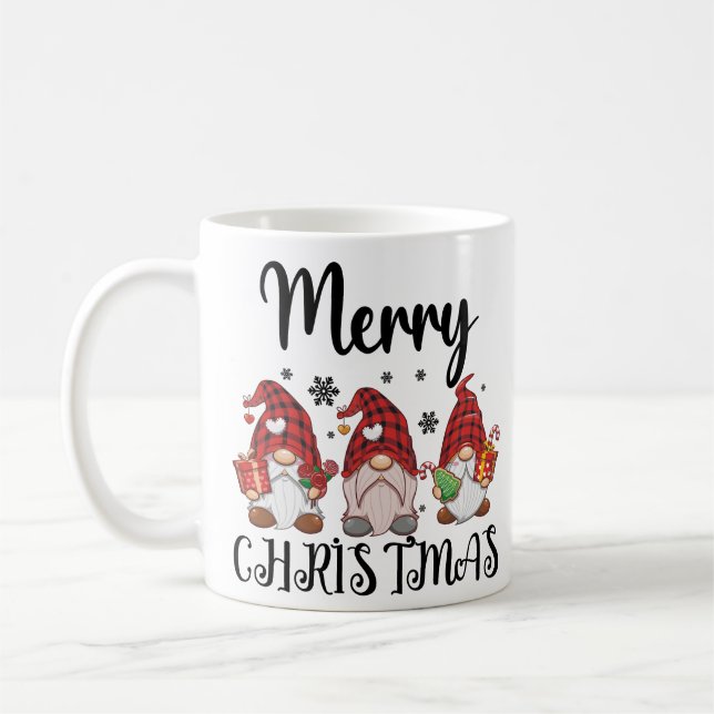Frohe Weihnachtsgnomies Weihnachtsgnomes Kaffeetasse (Links)