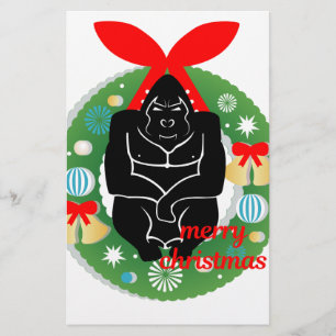 Frohe Weihnachtsgorilla