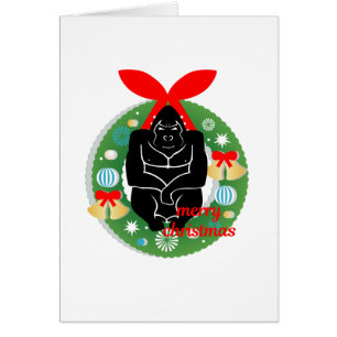 Frohe Weihnachtsgorilla