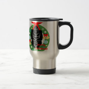 Frohe Weihnachtsgorilla Reisebecher