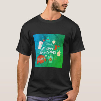 Frohe Weihnachtsgrafik T-Shirt