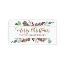 Frohe Weihnachtsgrün CranBerries Gold