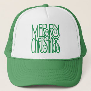 Frohe Weihnachtsgrün-Hut Truckerkappe