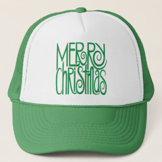 Frohe Weihnachtsgrün-Hut Truckerkappe