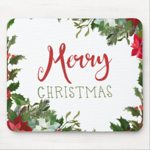 Frohe Weihnachtsgrün Mousepad
