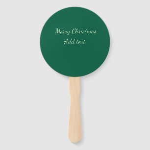 Frohe Weihnachtsgrün schlichte Solo-Hintergrund Ur Fächer