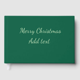 Frohe Weihnachtsgrün schlichte Solo-Hintergrund Ur Gästebuch
