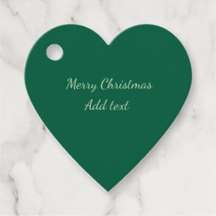 Frohe Weihnachtsgrün schlichte Solo-Hintergrund Ur Geschenkanhänger