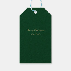 Frohe Weihnachtsgrün schlichte Solo-Hintergrund Ur Geschenkanhänger