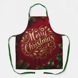 Frohe Weihnachtsgrün Schürze
