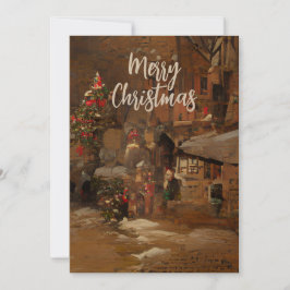 Frohe Weihnachtsgrüße Feiertagskarte