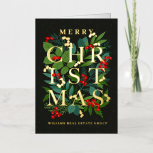 Frohe Weihnachtsgrüße Gold